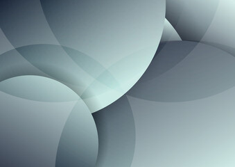 Abstract gray circles layer overlapping and shadow with lighting background