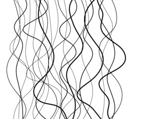 Abstract continuous vertical lines drawing on white as  continuous lines drawing on white background. Vector
