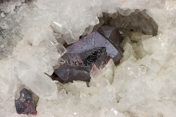 cinnabar crystal in matrix from Hunan, China