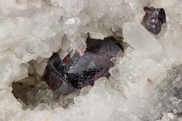 cinnabar crystal in matrix from Hunan, China