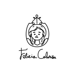 Felicia clarisa logo design template concept