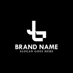 Initial letter mark b logo design template