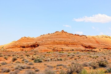 Fototapeta na wymiar Rock Formation Showing Layers Of Erosion