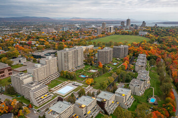 Quebec City Urban area from drone
