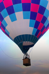 Colorful Hotair Balloon in Flight