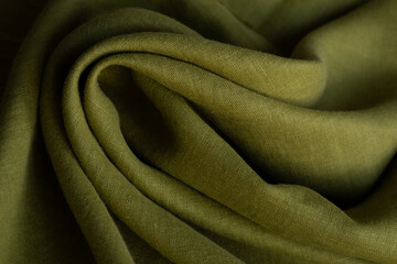 Green linen pattern texture background