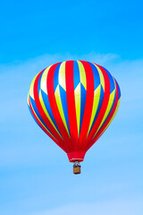 Colorful Hotair Balloon in Flight
