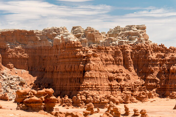 landscape on the Goblin state park in the united states of america