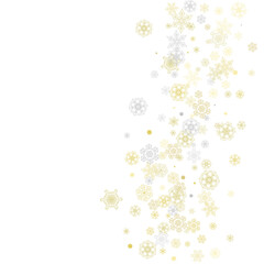 Christmas and New Year snowflakes