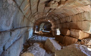 Ancient Greek Theater Lodge Tunnel
