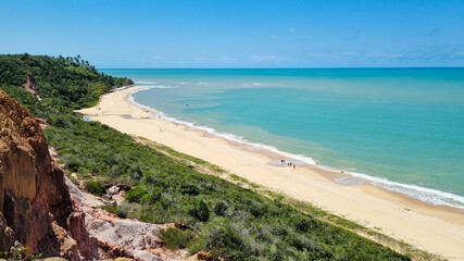 Arraial D'ajuda - Aerial view of Pitinga beach - Beach in Arraial D'ajuda, Porto Seguro, Bahia