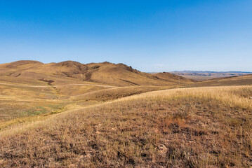 landscape with mountains and sky