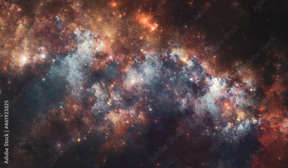 Wall mural nebula #45 - colorful and varied nebula could be useful in sci-fi productions and gaming related con