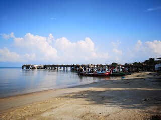 boats on the beach