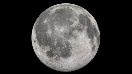 Realistic and Detailed Full Moon