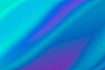 Abstract blue and purple flow gradient background. Colorful wave gradient. Neon light curved lines and geometric shape with colorful design. Can be used as background, overlay or screensaver for apps.