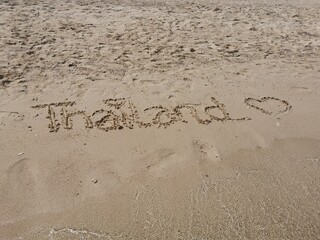 inscription on the sand