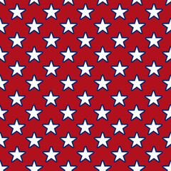 Fototapeta premium Independence Day Seamless Pattern for party, anniversary, birthday. Design for banner, poster, card, invitation and scrapbook 