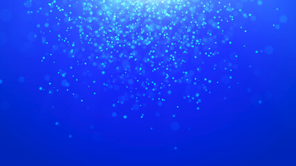 Abstract background of moving dust particles. Falling light. 3D rendering.