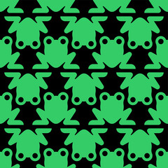 Frog symbol pattern seamless. Toad background. Baby fabric texture