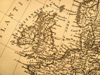 アンティークの古地図　イギリス