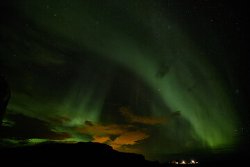 October northern lights in Iceland