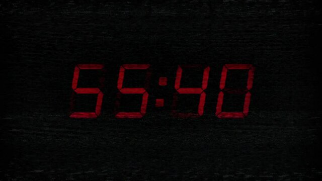 60 Second Countdown On Faulty Static Screen
