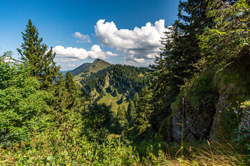 Sunset hike to the Hochgrat on the Nagelfluhkette near Oberstaufen