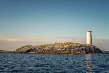 Lighthouse on the cliffs Inishbofin Ireland