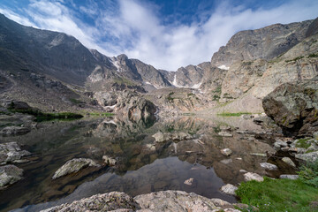 Fototapeta na wymiar Sky Pond in Rocky Mountain National Park Colorado
