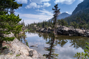 Loch Vale lake in Rocky Mountain National Park