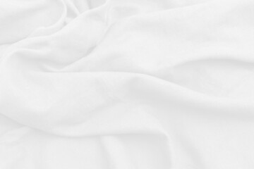 The textile of white fabric linen texture background, White fabric with high quality resolution. Abstract linen cloth wave looking luxury.