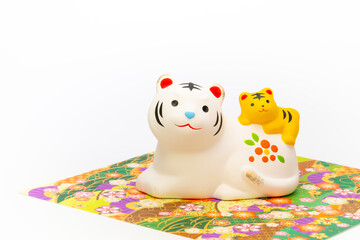 2022年の干支は壬寅（みずのえ・とら）虎　寅年の年賀状素材