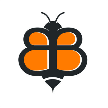 bee logo vector