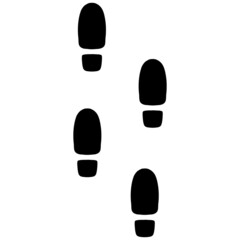 Vector of Man's footprints, editable file for all of your graphic needs.