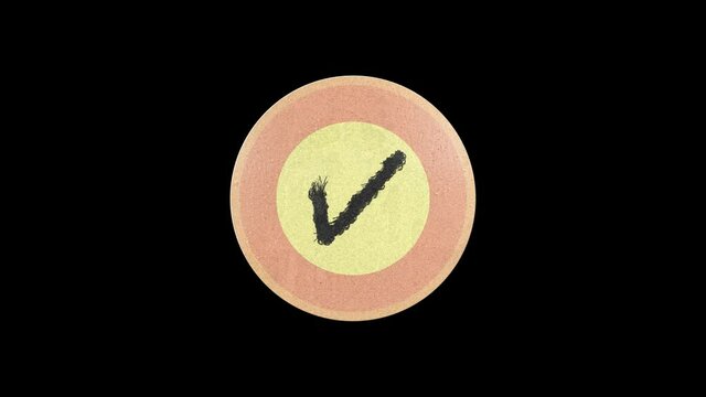 shaking sticker animation with texture