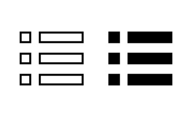 Menu Icons set. web menu sign and symbol. hamburger menu symbol