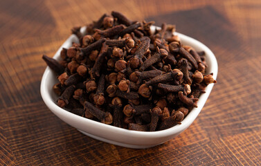 Cloves on a Wooden Butcher Block