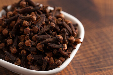 Cloves on a Wooden Butcher Block