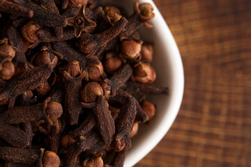 Cloves on a Wooden Butcher Block
