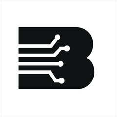 letter B with panels
