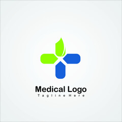 Health Care Vector Logo Template. Medical health-care logo design template.