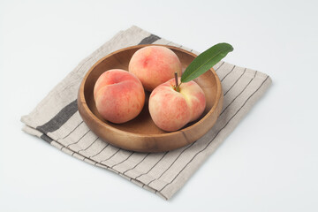 복숭아,과일,신선,여,름오브젝트,음식,잎