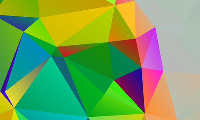 Fototapeta premium low poly geometric green polygonal Mosaic Background, Creative Design Templates