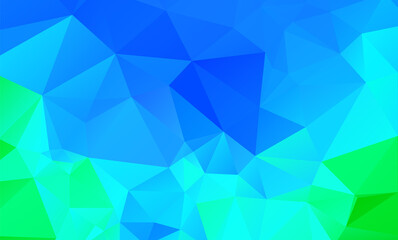 Fototapeta premium low poly geometric background with abstract pattern made of color light blue shapes