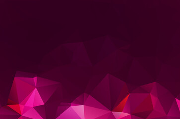Fototapeta premium Colorful purple vivid polygonal triangular background pattern