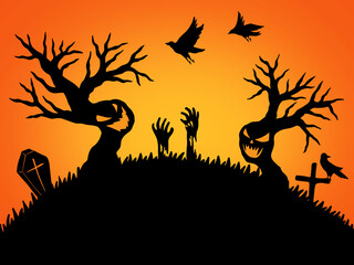 Halloween Scary Background. Halloween illustration. Halloween background. Halloween sublimation