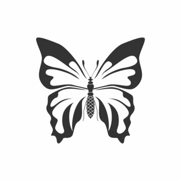 Artistic wing and body butterfly Image graphic icon logo design abstract concept vector stock. Can be used as a symbol related to animal or monogram