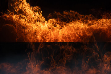 Flames with sparks,Fire flames Burning red hot sparks realistic abstract background,Fire flames.