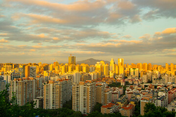 Obraz premium Morning panorama of Quanzhou, China.